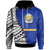 Nauru Hoodie Coat of Arm and Polynesian Patterns Unisex Blue - Polynesian Pride