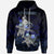 New Caledonia Polynesian Hoodie Blue Turtle Couple Unisex Blue - Polynesian Pride