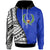 Pohnpei Hoodie Coat of Arm and Polynesian Patterns Unisex Blue - Polynesian Pride