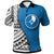 Yap Polo Shirt Coat Of Arm and Polynesian Patterns Unisex Blue - Polynesian Pride