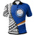 Marshall Islands Polo Shirt Coat Of Arm and Polynesian Patterns Unisex Blue - Polynesian Pride