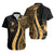 Yap Short Sleeve Shirts - Gold Polynesian Tentacle Tribal Pattern Unisex Gold - Polynesian Pride