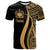 Samoa T Shirt Gold Polynesian Tentacle Tribal Pattern Unisex Gold - Polynesian Pride