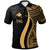 Papua New Guinea Polo Shirt Gold Polynesian Tentacle Tribal Pattern Unisex Gold - Polynesian Pride