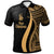 New Caledonia Polo Shirt Gold Polynesian Tentacle Tribal Pattern Unisex Gold - Polynesian Pride