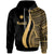 Marshall Islands Hoodie Gold Tentacle Tribal Pattern Unisex Gold - Polynesian Pride