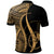 Yap Custom Polo Shirt Gold Polynesian Tentacle Tribal Pattern - Polynesian Pride