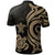 Samoa Polynesian Polo Shirt Gold Tentacle Turtle - Polynesian Pride