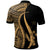 Kosrae Custom Polo Shirt Gold Polynesian Tentacle Tribal Pattern - Polynesian Pride