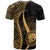 Federated States of Micronesia Custom T Shirt Gold Micronesian Tentacle Tribal Pattern - Polynesian Pride