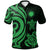 Northern Mariana Islands Polo Shirt Green Tentacle Turtle Unisex Green - Polynesian Pride