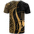 Yap Custom T Shirt Gold Micronesian Tentacle Tribal Pattern - Polynesian Pride