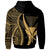 Hawaii Custom Hoodie Gold Tentacle Tribal Pattern - Polynesian Pride