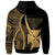 Wallis and Futuna Hoodie Gold Tentacle Tribal Pattern - Polynesian Pride