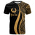 Pohnpei Custom T Shirt Gold Micronesian Tentacle Tribal Pattern Unisex Gold - Polynesian Pride