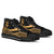 Fiji High Top Shoes Gold - Polynesian Tentacle Tribal Pattern - Polynesian Pride