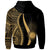 Marshall Islands Hoodie Gold Tentacle Tribal Pattern - Polynesian Pride