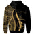 Chuuk Custom Hoodie Gold Tentacle Tribal Pattern - Polynesian Pride