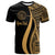 Palau Custom T Shirt Gold Micronesian Tentacle Tribal Pattern Unisex Gold - Polynesian Pride