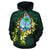 Guam Polynesian Hoodie Ti Leaf Lei Turtle - Polynesian Pride