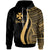 Wallis and Futuna Custom Hoodie Gold Tentacle Tribal Pattern Unisex Gold - Polynesian Pride