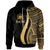 Samoa Custom Hoodie Gold Tentacle Tribal Pattern Unisex Gold - Polynesian Pride