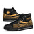 Marshall Islands Custom Personalised High Top Shoes Gold - Polynesian Tentacle Tribal Pattern - Polynesian Pride