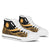 Nauru Custom Personalised High Top Shoes Gold - Polynesian Tentacle Tribal Pattern Unisex White - Polynesian Pride