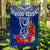 (Custom Personalised) Guam Chamorro Flag Guaman Latte Stone Tropical Flowers Blue Version LT14 - Polynesian Pride