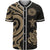 American Samoa Baseball Shirt - Gold Tentacle Turtle Unisex Gold - Polynesian Pride