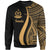 Vanuatu Sweatshirt - Gold Polynesian Tentacle Tribal Pattern Unisex Gold - Polynesian Pride