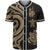 New Caledonia Baseball Shirt - Gold Tentacle Turtle Unisex Gold - Polynesian Pride