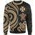 Wallis and Futuna Sweater - Gold Tentacle Turtle Unisex Gold - Polynesian Pride