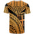 Fiji T Shirt Gold Polynesian Necklace and Lauhala - Polynesian Pride