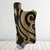 Tonga Hooded Blanket - Gold Tentacle Turtle - Polynesian Pride