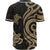 Fiji Baseball Shirt - Gold Tentacle Turtle Crest - Polynesian Pride