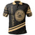 American Samoa Polo Shirt In My Heart Style Gold Polynesian Patterns Unisex Black - Polynesian Pride