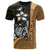 Federated States of Micronesia Custom T Shirt Gold Turtle with Hook Unisex GOLD - Polynesian Pride
