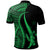 Kosrae Custom Polo Shirt Green Polynesian Tentacle Tribal Pattern - Polynesian Pride