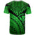 Hawaii Custom T Shirt Green Polynesian Necklace and Lauhala - Polynesian Pride