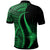 Marshall Islands Polo Shirt Green Polynesian Tentacle Tribal Pattern - Polynesian Pride