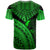 Pohnpei T Shirt Green Polynesian Necklace and Lauhala - Polynesian Pride