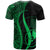 Yap Custom T Shirt Green Micronesian Tentacle Tribal Pattern - Polynesian Pride