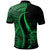 Tuvalu Custom Polo Shirt Green Polynesian Tentacle Tribal Pattern - Polynesian Pride