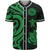 American Samoa Baseball Shirt - Green Tentacle Turtle Unisex Green - Polynesian Pride