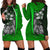 Samoa Polynesian Women's Hoodie Dress Green - Turtle With Hook Green - Polynesian Pride