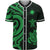 Marshall Islands Baseball Shirt - Green Tentacle Turtle Unisex Green - Polynesian Pride