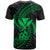 Polynesian Hawaii Custom T Shirt Green Spiral Pattern Hibiscus - Polynesian Pride