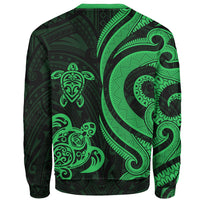 Tahiti Sweater - Green Tentacle Turtle - Polynesian Pride