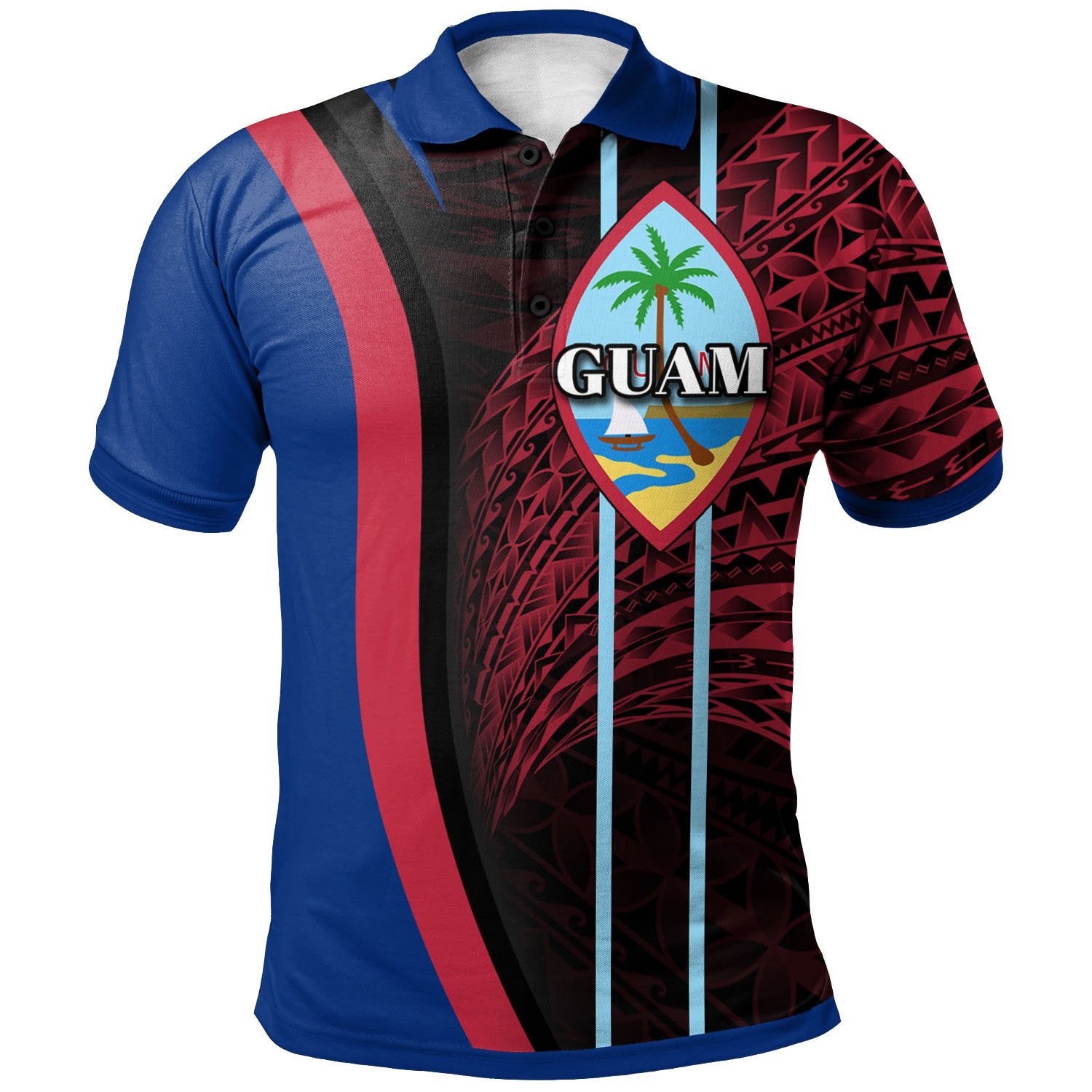 Guam Polo Shirt Special style Unisex Blue - Polynesian Pride